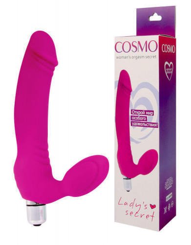 Безремневой страпон COSMO Lady Secret, розовый