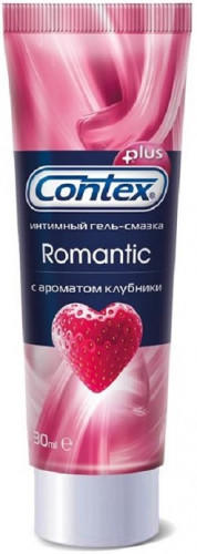 Гель-смазка Contex Romantic с ароматом клубники, 30 мл туба