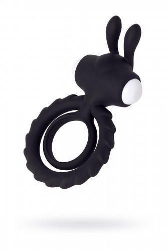 Эрекционное кольцо на пенис Jos Bab Bunny, силикон, чёрный, 9 см