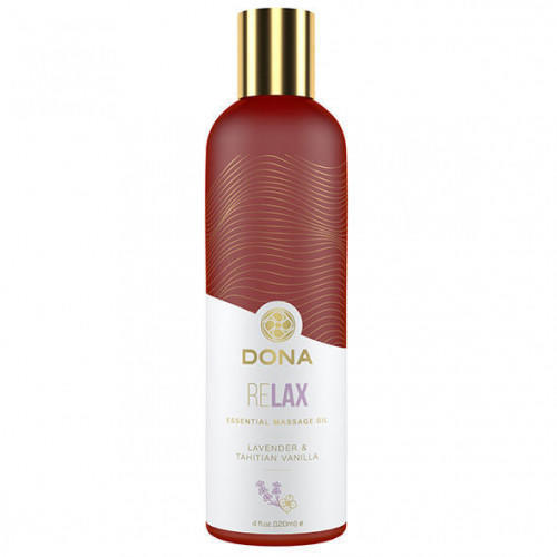 Массажное масло Dona с ароматом тиянской ванили и лаванды, 120 мл