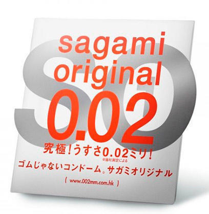 Полиуретановые презервативы Sagami Original 0.02 №1