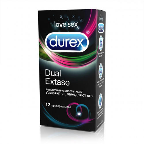 Презервативы Durex Dual Extase (12 шт.)