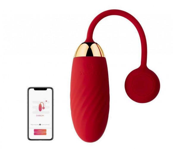 Svakom Ella Red Виброяйцо красное с функцией управления через смартфон