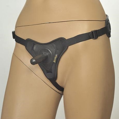 Трусики Kanikule Strap-on Harness со штырьком Anatomic Thong, чёрный