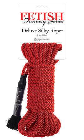 Веревка для фиксации Deluxe Silky Rope красная